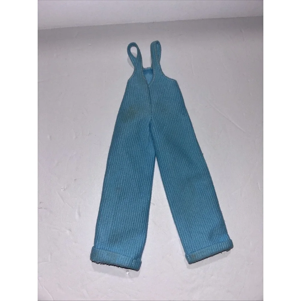 Barbie Doll Cool Blue Corduroy Bib Overalls 1997 Y2K Clothes Outfit